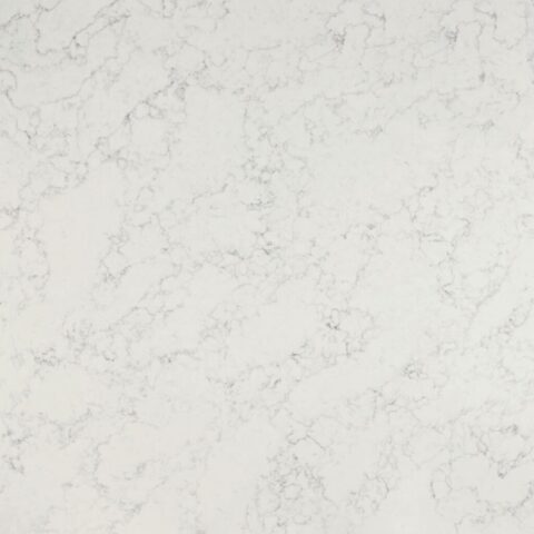 Arabesque QZ from the Stone Italiana quartz collection – cool white quartz with grey marble look veining